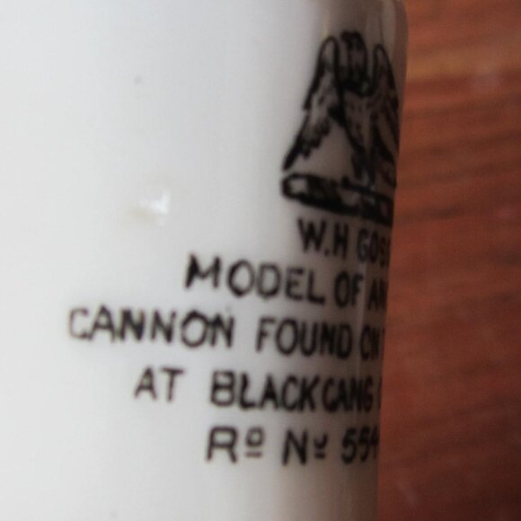 W.H. Goss crested heraldry china vintage Ilfracombe cannon (GC047 Grace) - Picture 5 of 9
